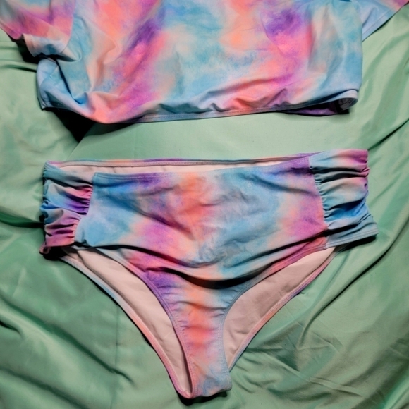 Womens Shein 2 Piece Swimsuit Size 4XL - Picture 2 of 4